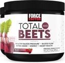 FORCE FACTOR Total Beets Superfood Beet Root Powder 2- Pack, Nitrater til Support Circulation, Blood Flow, Nitroc Oxide, Energy, Endurance, Stamina, Cardiovaskulær Heart Health Supplement, 60 Serveringer