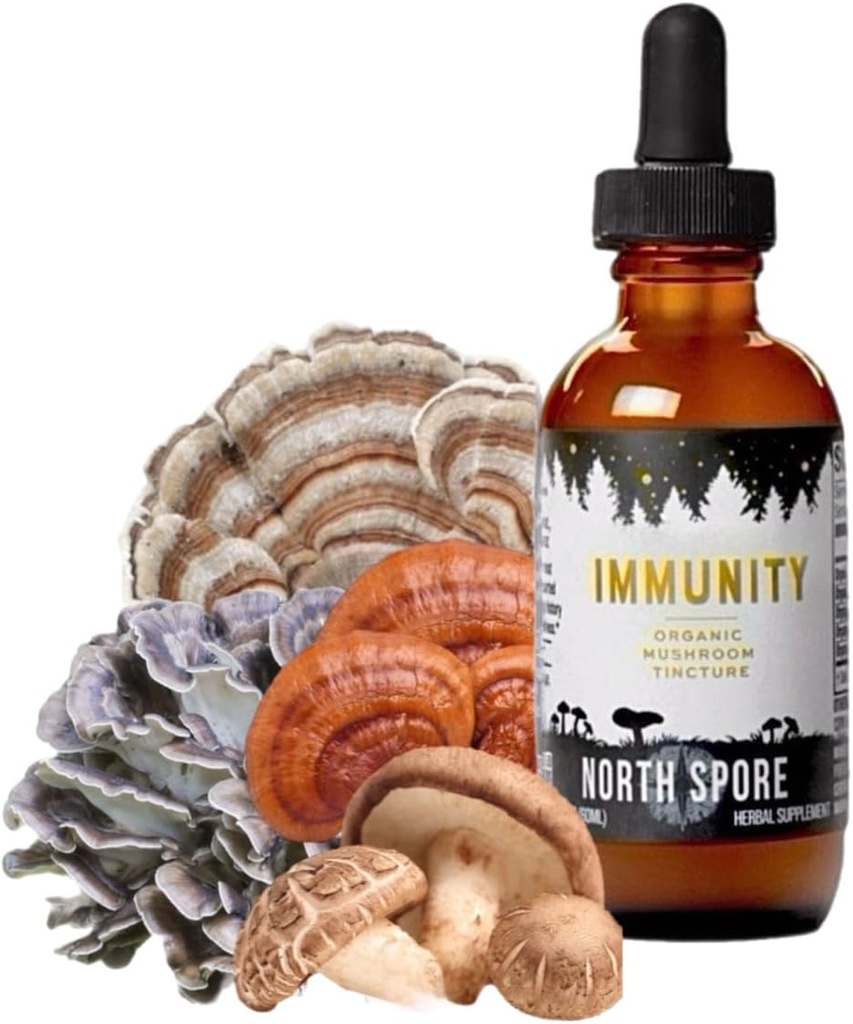 North Spore Organic Immunity Mushroom Tinktur (2 oz)