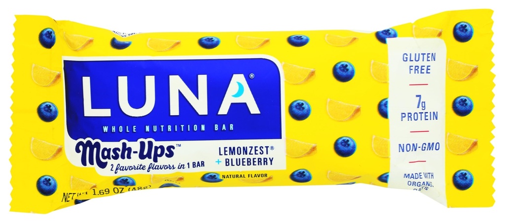 Luna - Bar Mshup Lemon Blubry - Case of 15-1.69 OZ