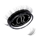 Lashify Curl 12mm Gossamer gør det selv Eyelash Extensions Refill, Black, Easy False Eyelases for et naturligt look