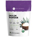 Kate Naturals Inulin Powder Organic from Blue Agave (1.5lb) Soluble Prebiotic Fiber for Coffee, Yogurt & Smoothies