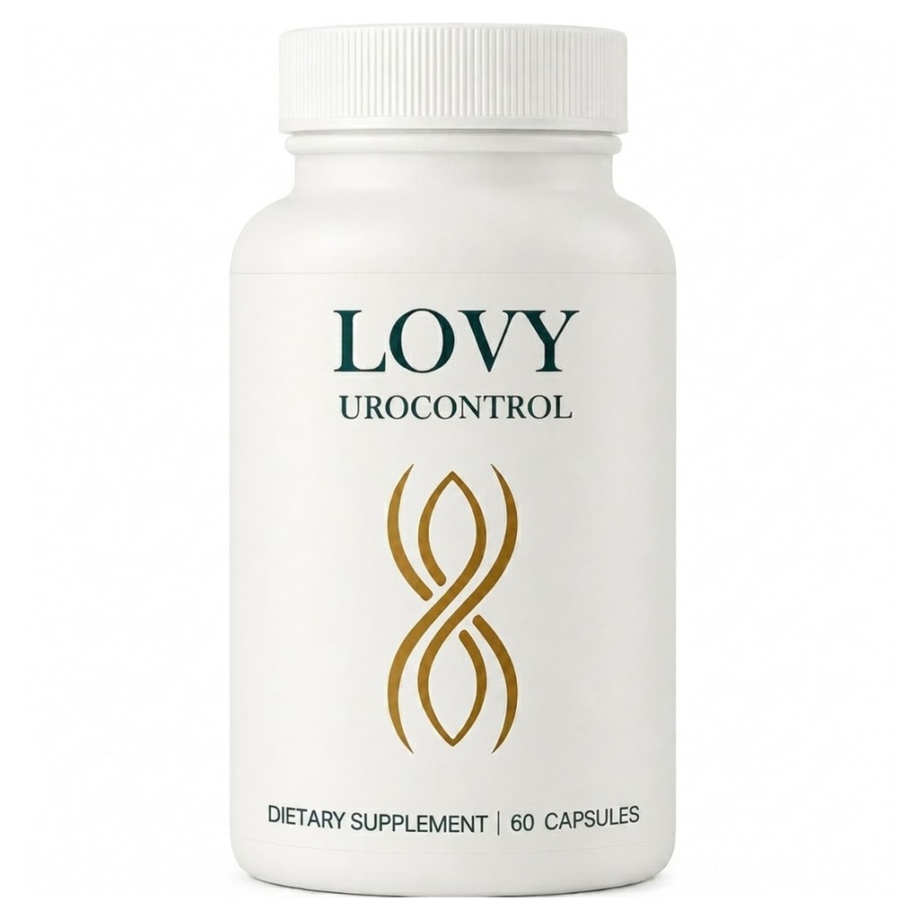 Lovy Urocontrol Capsules, Bladder HealthSupplement with Pumpkin Seed & HerbalExtracts - Non-GMO & Vegan - 60 Capsules