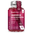 WeightWorld Ashwagandha Gummies for Women and Men 1200mg - 120 Gummies (2-Måned Supply) - Ashwagandha Supplement Gummies for Energy Booster, sund søvn & stress Relief - Vegan & Gluten- Free