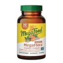MegaFood MegaFlora Probiotics + Prebiotics Turmeric Supplement - Prebiotics and Probiotics for Women and Men, Digestive Health, 50 Billion CFUs, 14 Strains - 60 Capsules (30 Servings)