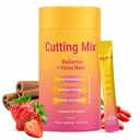 Cutting Mix Drink Powder, Supports Satiety, Energy & Gut Health | Great-Tasting Blend with Berberine, Chromium, Yerba Mate & Magnesium, Strawberry Açaí Flavor – 30 Sticks