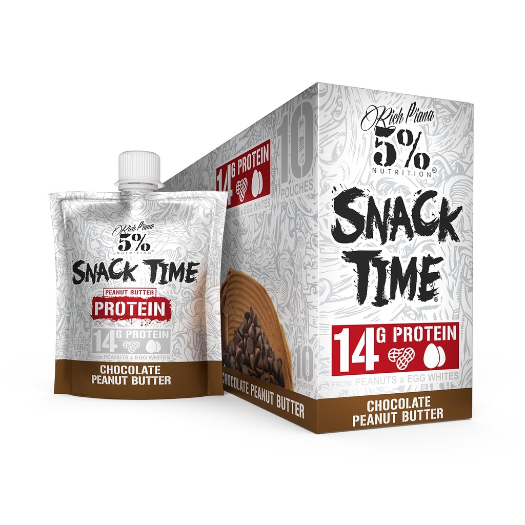 Rich Piana 5% Nutrition Snack Time Note 124; Squeezable Protein Shots