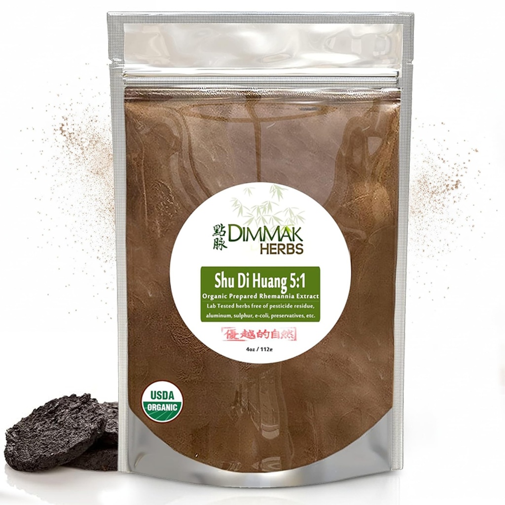 Økologisk Rehmannia Extract Powder 5: 1 4oz