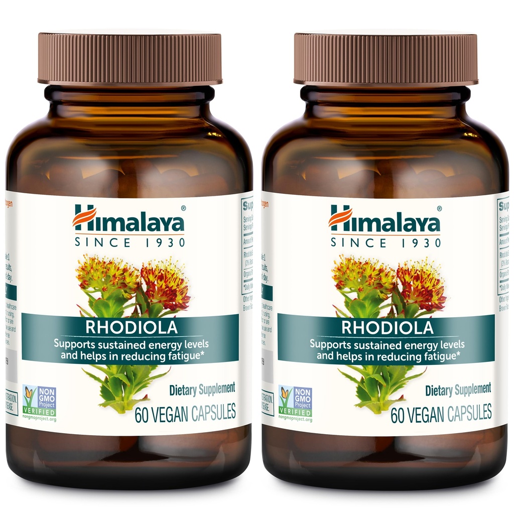 Himalaya Rhodiola Rosea Extract - Herbal Rhodiola Rosea Supplements for Supporting Stress Relief, Energy, and Exercise Endurance - Vegan, Gluten Free, 250 mg, 120 Capsules