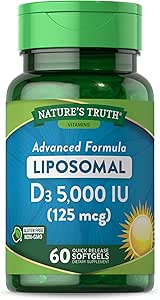 Nature 's Truth Liposomal Vitamin D3- 124; 5000 IE