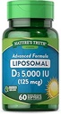 Nature 's Truth Liposomal Vitamin D3- 124; 5000 IE