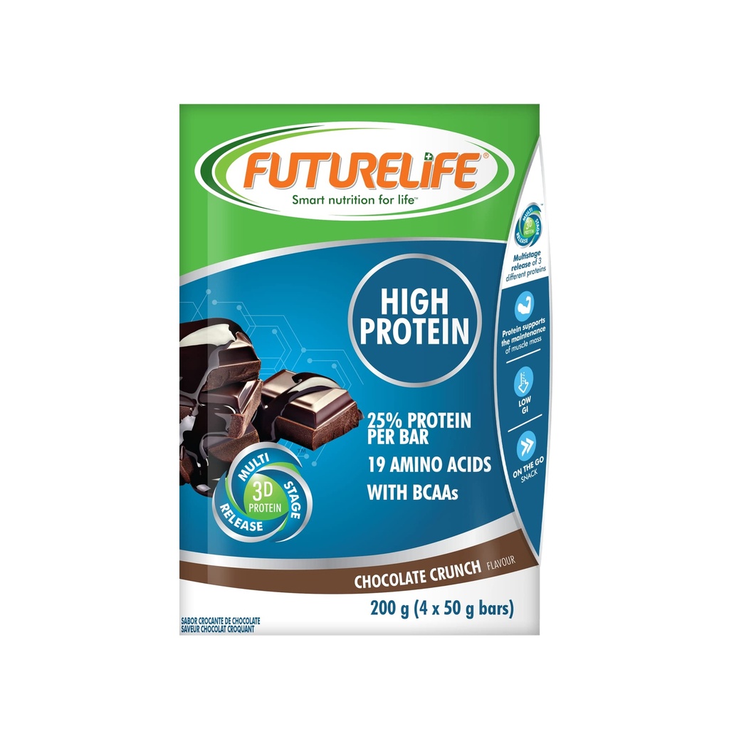 FUTURELIFE Smart Bars | High Protein & Lite Bar | 50g/1.76oz a Bar | 25% Protein Per Bar | 19 Amino Acids | Smart Release Of Protein | 12.5g Protein per a Bar | Low GI | (Chocolate, 20)
