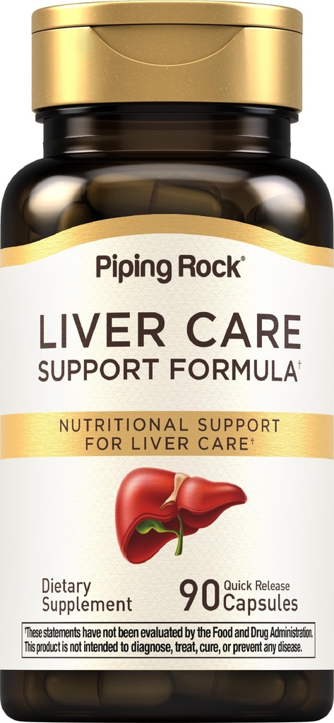 Piping Rock Lever Cleanse Complex 124; 90 Kapsler Note 124; Leverpleje Support Formel 124; Non- GMO, Gluten Free Supplement