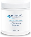Metabolisk vedligeholdelse L- Glutamin Powder - 1000mg, Aminosyretilskud, Easy Drink Mix, Understøtter Gut Sundhed & Inddrivelse for kvinder & mænd - Unflavored, 200g (200 Servere)