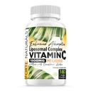 Højdosis Vitamin C 1500mg Liposomal C Kompleks tillæg med solsikke Lecithin kapsler Kosttilskud Claged Milk Solsikke Lecithin 180 Kapsler Celebration Vitaminer