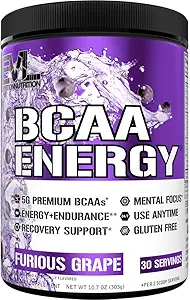 EVL BCAAs Aminosyrer Pulver - Rehydrering BCAA Powder Post Workout Inddrivelse Drik med naturlig Koffein - BCAA Energy Pre Workout Powder for Muscle Recovery Lean vækst og udholdenhed - Green Apple