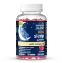 Mors Bliss Kids Sleep Melatonin Gummies, Non Habitat-Danning med ingen kunstige farver, flavors eller Gelatine - Alder 3 År + - Jordbær Flavor - 100 Sleep Gummies