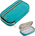 BAGSFY Pill Organizer sag 2 gange en Day- Ugentlig Medicin Travel Pill Box med flytbar 7 dages medicin sag Container for Fish Oil, Vitamin, tillæg