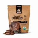 Dr. Murray's USDA Organic Plant Based Protein Powder | 20g Protein | 7g Fiber | Vegan & Keto | Gluten & Dairy Free | Low Carb | No Added Sugar | Chocolate, 1 lb.