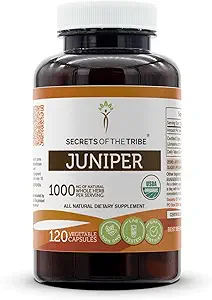 Hemmeligheder for Tribe Juniper 120 Kapsler, 1000 mg, USDA Organic Juniper (Juniperus communis) Tørret Berry (120 Kapsler)