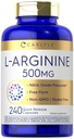Carlyle L- Arginin 500mg Kapsler: 124; 240 Tæl: 124; Gratis Form: 124; Non- GMO & Gluten Free Supplement