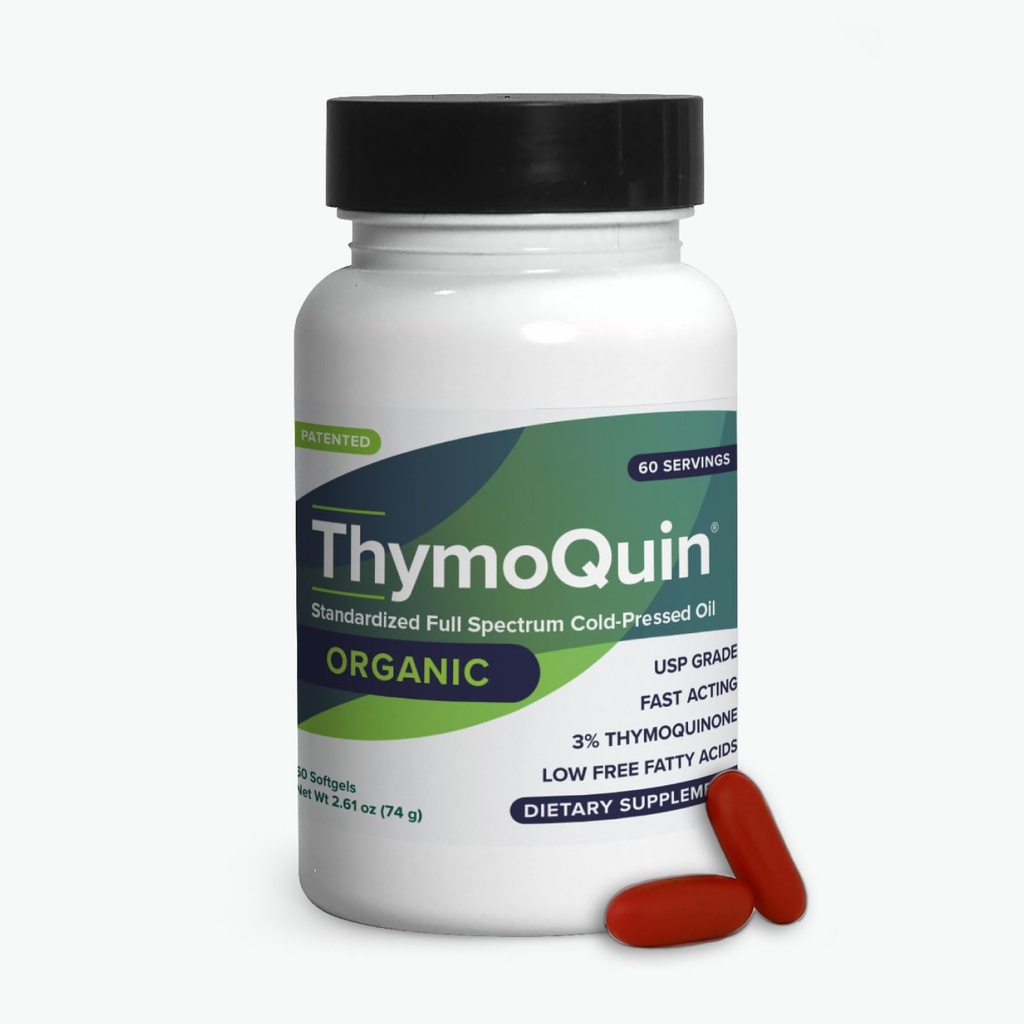 Organic Cold- Pressed Black Seed Oil Capsules for Skin, Joint, Metabolic & immun Health