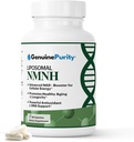 NMNH NAD Supplement - 250mg, 30 Count Liposomal NAD+ Supplement for Cellular Health & Energy - GMP Certified Advanced Reduced Form of NMN for Superior Stability & Absorption