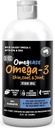 Omegease Fish Oil for Dogs & Cats - Finest for Pets Omega 3 for Cats & Dogs - Supplement for Skin & Coat, Itching, Shedding, Joints & Immune Health - 100% Pure Omega Fish Oil with EPA & DHA (32 oz)