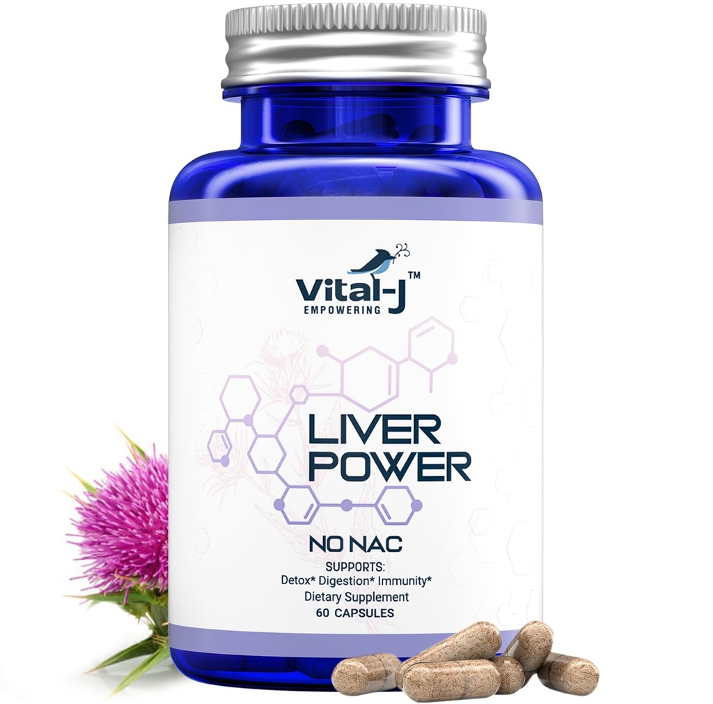 21- in-1 Leversupporttillæg, leverrensning & reparation - W / Milk Thistle, Zink, Beetroot & Artiskoke, Cholin & Mælkebøtte Rod til fordøjelse og immunitet - 60 kapsler