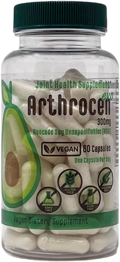 EVO Vegan Joint Health Supplement, 300Mg Avocado Soy Unsaponiobable, 60 Day Supply, One Capsule Per Day (2 måneder)