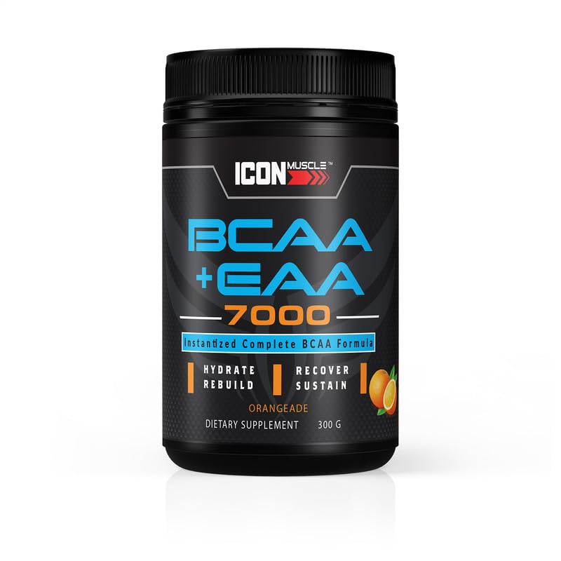 BCAA + EAA | Essential Amino Acid | Branch Chain Amino Acids | Supplement Powder | Muscle Recovery | Hydration | Post Workout | Muscle Strength | Men & Women | 30 Servings