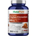 NusaPure Ceylon Cinnamon20: 1 Extract, 500 mg Ækvivalent med 10. 000 mg Per Caps