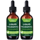 NYE AGE Chlorophyll flydende dråber - naturlige koncentrat - Energy Booster, fordøjelse og immunsystem støtter, intern deodorant, lever funktion - (2 Fl Oz (pakke med 2))