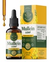 HERBAMAMA Mullein Drops til Lungs - Vegan Mullein Leaf Extract til Lungs Cleanse Support - Non-GMO, Alkohol & Sugar- Free Respiratory Supplement, 28-Day Supply