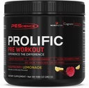 PEScience Prolific Pre Workout pulver til mænd og kvinder med L- Citrullin nitrogenoxid booster, Energy Powder & Nootrop for Focus - Preworkout uden Beta-alanine - 40 Scoops, Raspberry Lemonade