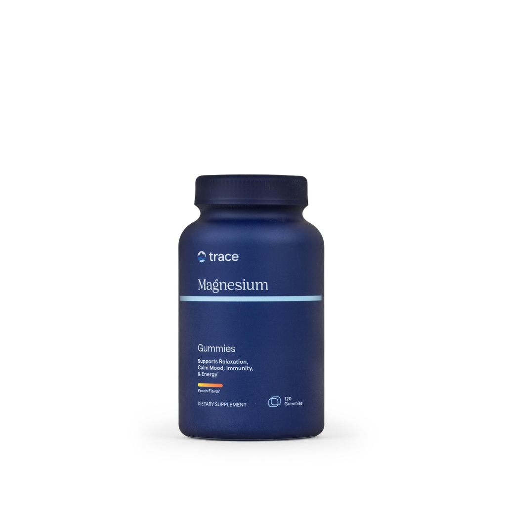 Trace Minerals Magnesium 84mg - Chewable Magnesium supplement til ben & hjerte sundhed støtte - immunsystemet støtte - aids afslapning & sund søvn - Tangerine, 120 gummies (120 Servere)