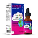 Kiddivit Baby Zink Liquid Drops med Elderberry, Vitamin D3 & C - Gentle Immunitet Support - 60 Daglig Servering, Inulin Forarbejdede Prebiotic Fiber - Sukker fri, Gluten fri, Vegetarisk, 2oz