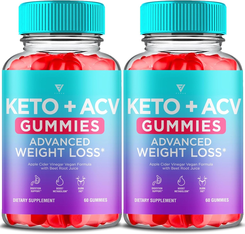 Foreslået værdi: (2 Pack) Keto ACV Gummies Advanced Apple Cider Vinagar 1000MG Vitamin Supplement Formel for kvinder med folinsyre Beet Root (120 Gummies)