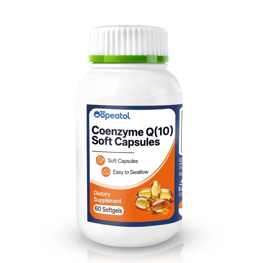 CoQ10 Softgels – Coenzyme Q10 Supplement 40mg, Supports Cellular Energy Production & Healthy Nutrient Absorption for Men & Women, 60 Softgels