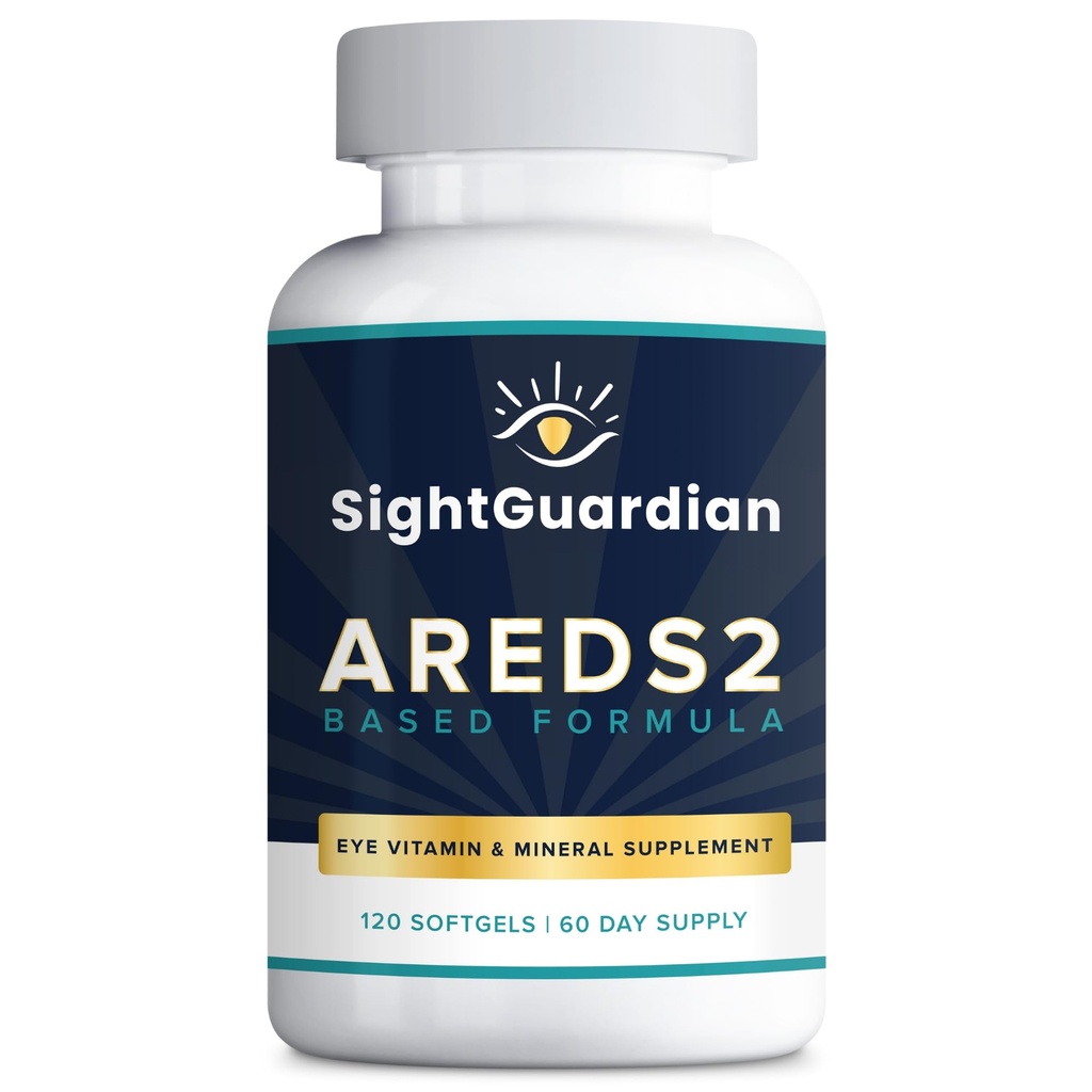 AREDS2 Based Eye Vitamin - Mineral Supplement (120 ct. 60 Day Supply) - AREDS2 Based Supplement for Eye - Low Zink Formel - Eye Vision Supplement og Vision