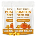 Everly Pumpkin Seed Oil with Saw Palmetto - Everly Pumpkin Seed Oil - Cold Pressed,3000mg per Serving,Non-GMO,60 Capsule. (2)