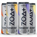 ZOA + Pre- Workout Energy Drink, Variety Bundle - NSF Certified for Sport med Zero Sugar, Nitrogen Oxide Support, B & D Vitaminer, Aminosyrer, og Elektrolyter - 48 pack