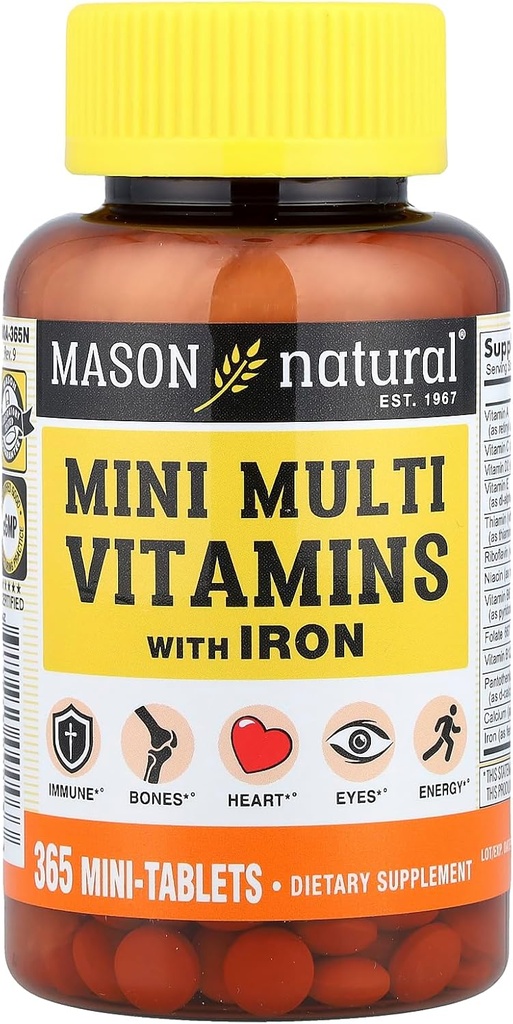 Mason Vitaminer Mason Daglige multiple Vitaminer med jerntabletter