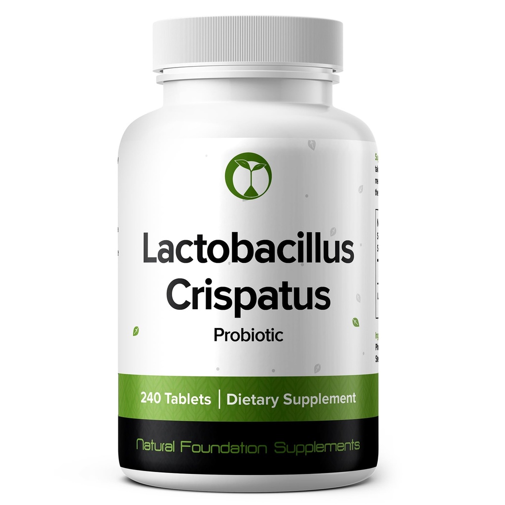 Lactobacillus Crispatus Probiotic Supplement 240 Tablets 3 Millioner CFU Probiotika til kvinder Understøtter vaginal fordøjelse & Gut sundhed (240, Lactobacillus Crispatus)