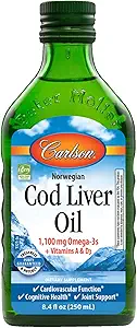 Carlson Norwegian Cod Lever Oil Natural, 250 ml
