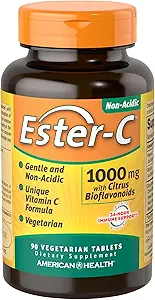 American Health Ester-C with Citrus Bioflavonoids, 1000 mg, 90 Tablets