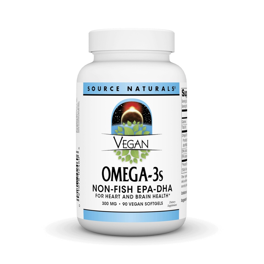 Source Naturals Vegan Omega 3s Epa- Dha * 300 mg - 90 Softfgels
