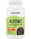 NaturalSlim fordøjelsesenzymer til kvinder & mænd - Helpzymes essentielle enzymer til fordøjelse, Gut Health, gas bloating relief med bromelain, Ox Bile, Pancreatin. & betain HCL - 100 kapsler Solo