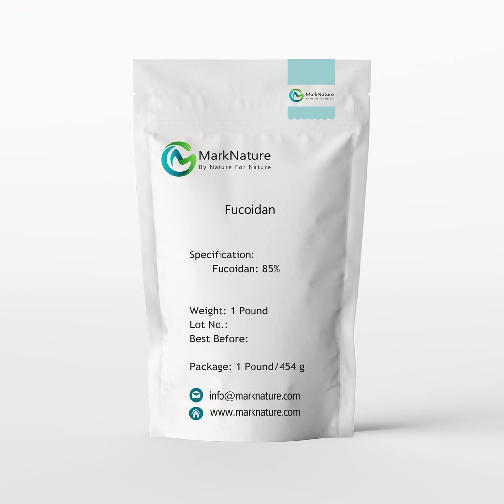 MARKNATURE Fucoidan Powder, Purity 85%, Marine Sulfated Polysaccharide, 1 Pound