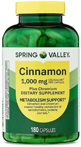 Generisk Spring Valley kanel Plus Chrom, 1000 mg, 180 Count Capsules - Natural Dietary Supplement for General Wellness & + Sticker Dri Store