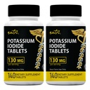 Kaliumiodidtabletter (pakning med 2) 130mg - 280 tabletter EXP 10 / 2032 - YODO Naciente - KI piller - Yoduro de Potasio - Nutri kosttilskud